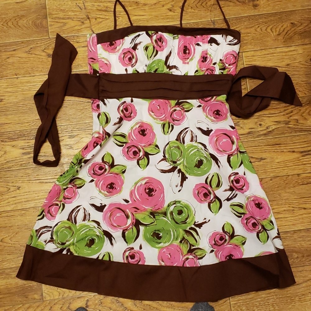 Floral dress.
